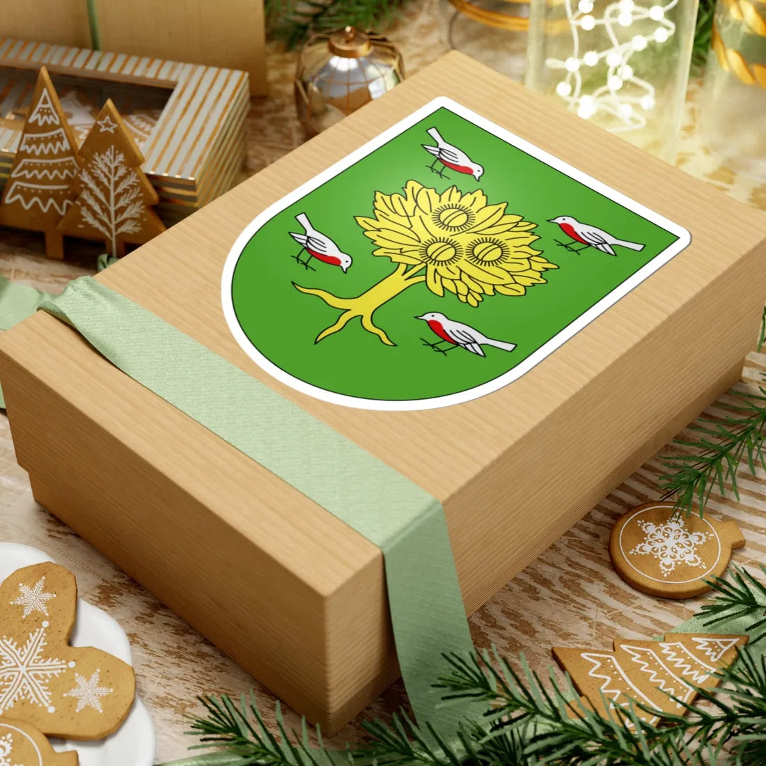 Sorengo-coat of arms (Switzerland) (Coat of Arms) STICKER Vinyl Kiss-Cut Decal - The Sticker Space