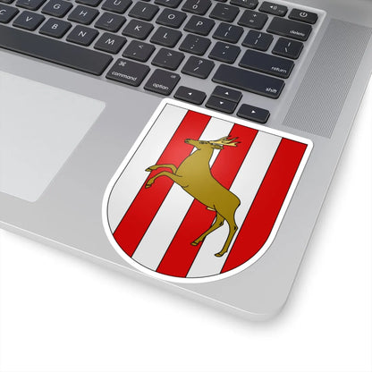 Sorens-coat of arms (Switzerland) (Coat of Arms) STICKER Vinyl Kiss-Cut Decal - The Sticker Space