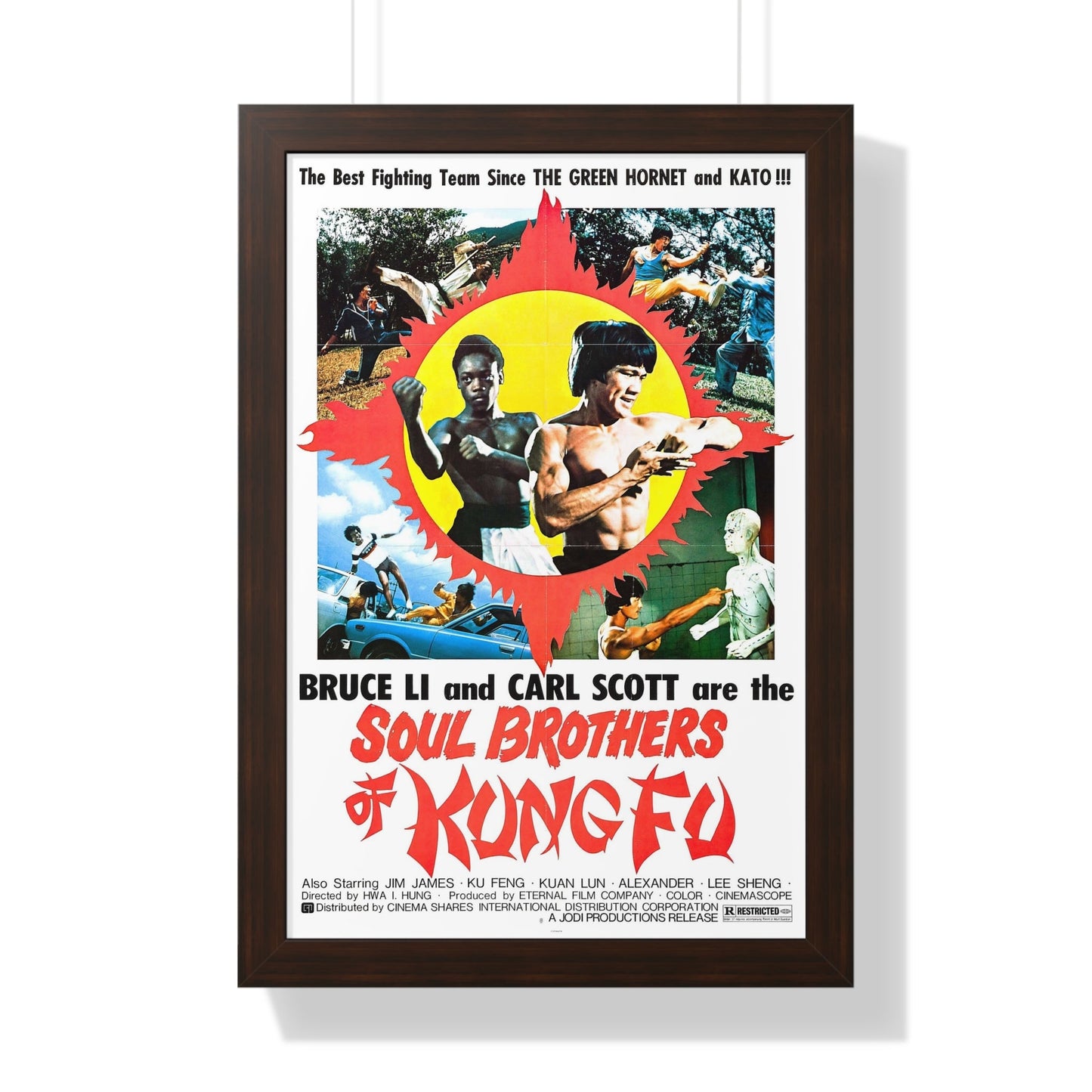 SOUL BROTHERS OF KUNG FU 1977 - Framed Movie Poster-16″ x 24″-The Sticker Space