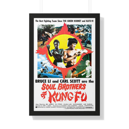 SOUL BROTHERS OF KUNG FU 1977 - Framed Movie Poster-20" x 30"-The Sticker Space