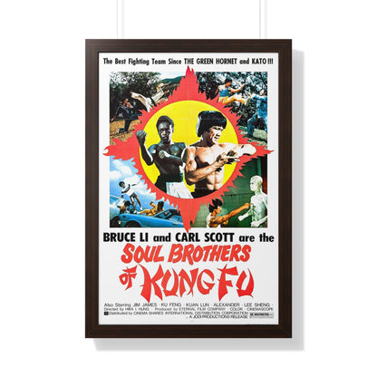 SOUL BROTHERS OF KUNG FU 1977 - Framed Movie Poster-20" x 30"-The Sticker Space