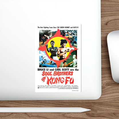 SOUL BROTHERS OF KUNG FU 1977 Movie Poster STICKER Vinyl Die-Cut Decal-The Sticker Space