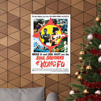 SOUL BROTHERS OF KUNG FU 1977 - Paper Movie Poster-The Sticker Space