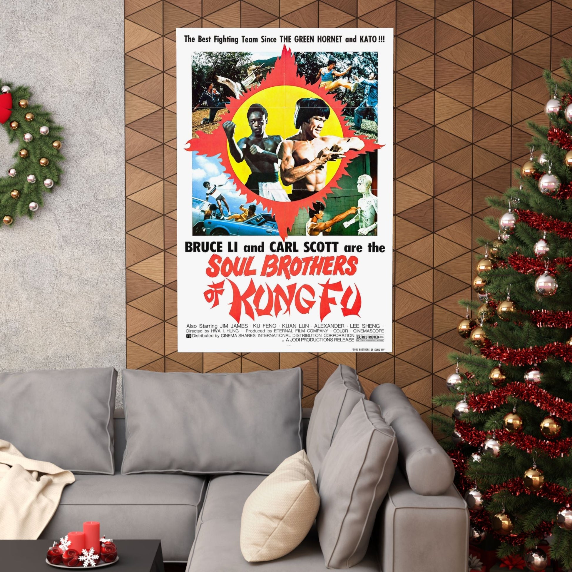 SOUL BROTHERS OF KUNG FU 1977 - Paper Movie Poster-The Sticker Space