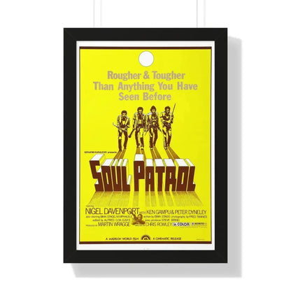 SOUL PATROL 1976 - Framed Movie Poster 16″ x 24″ Black - The Sticker Space