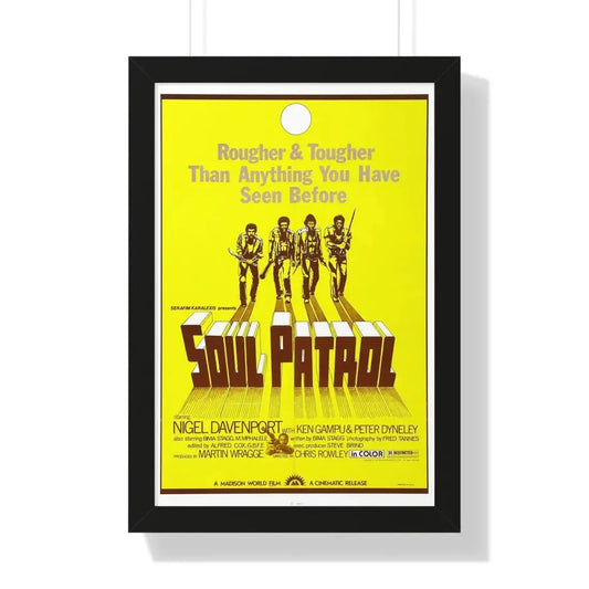 SOUL PATROL 1976 - Framed Movie Poster 16″ x 24″ Black - The Sticker Space