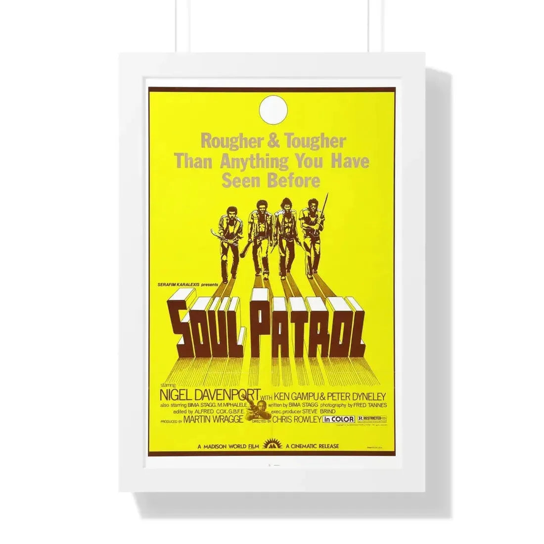 SOUL PATROL 1976 - Framed Movie Poster 16″ x 24″ White - The Sticker Space