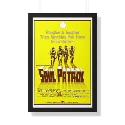 SOUL PATROL 1976 - Framed Movie Poster 20" x 30" Black - The Sticker Space