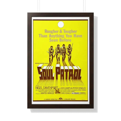 SOUL PATROL 1976 - Framed Movie Poster 20" x 30" Walnut - The Sticker Space