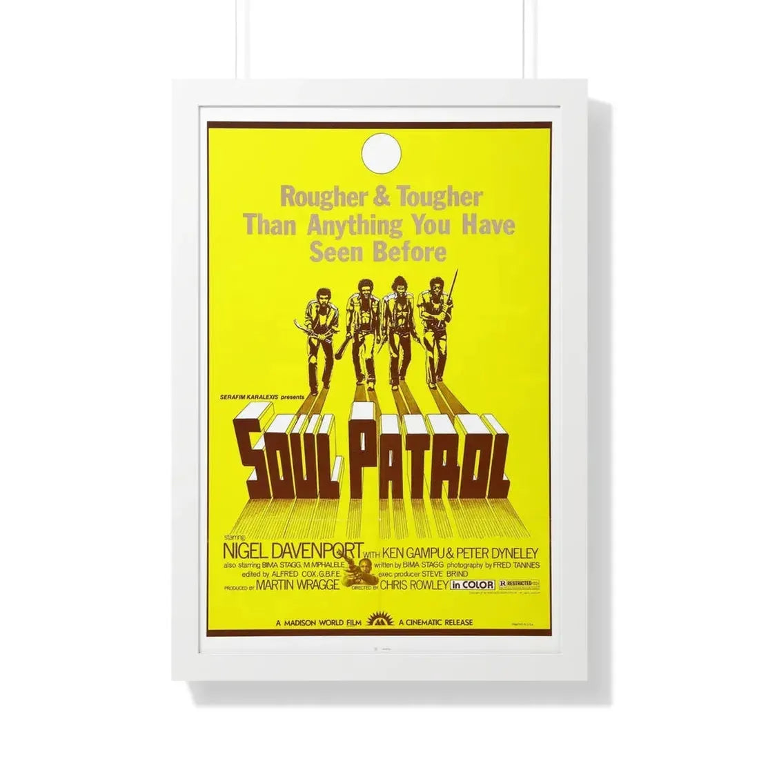SOUL PATROL 1976 - Framed Movie Poster 20" x 30" White - The Sticker Space
