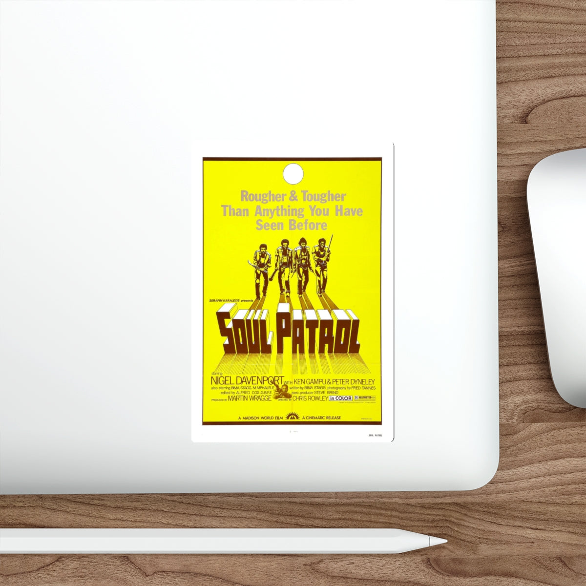 SOUL PATROL 1976 Movie Poster STICKER Vinyl Die-Cut Decal-The Sticker Space