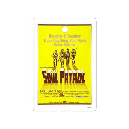 SOUL PATROL 1976 Movie Poster STICKER Vinyl Die-Cut Decal 2 Inch - The Sticker Space