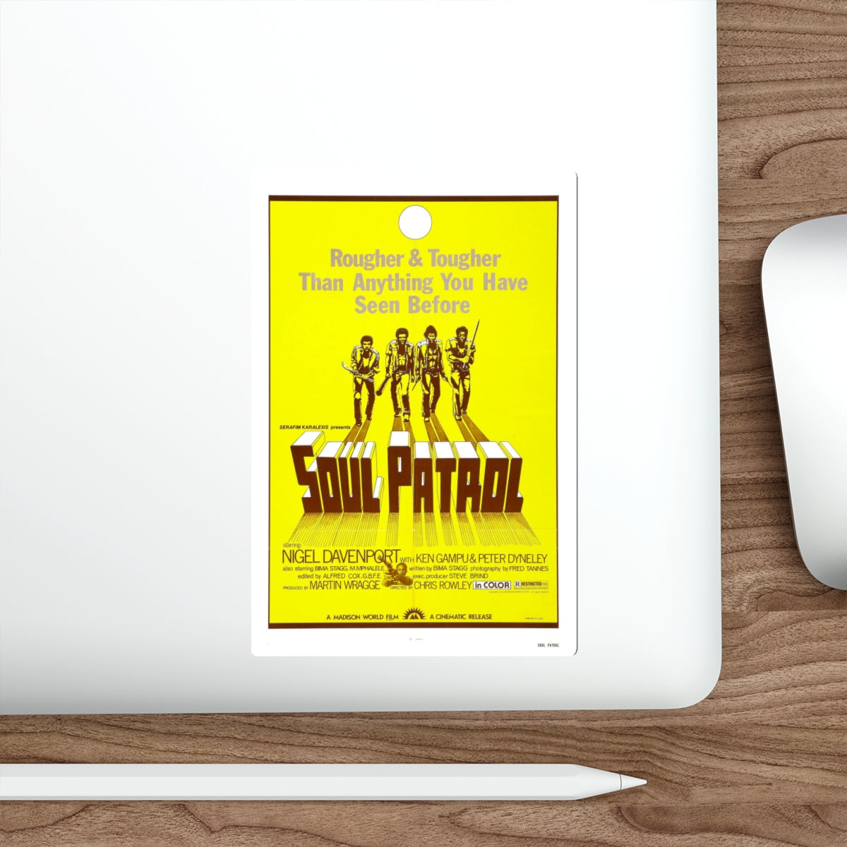 SOUL PATROL 1976 Movie Poster STICKER Vinyl Die-Cut Decal-The Sticker Space