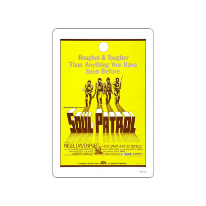SOUL PATROL 1976 Movie Poster STICKER Vinyl Die-Cut Decal-White-The Sticker Space