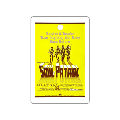 SOUL PATROL 1976 Movie Poster STICKER Vinyl Die-Cut Decal-White-The Sticker Space