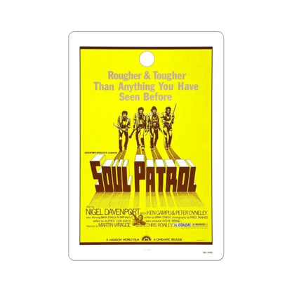 SOUL PATROL 1976 Movie Poster - STICKER Vinyl Kiss-Cut Decal 3 Inch White - The Sticker Space
