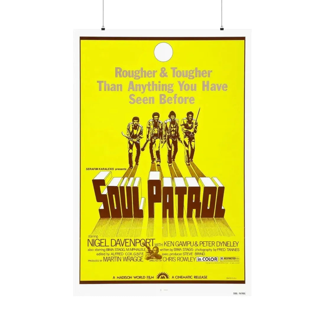 SOUL PATROL 1976 - Paper Movie Poster 36" x 54" Matte - The Sticker Space