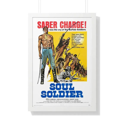 SOUL SOLDIER 1970 - Framed Movie Poster 20" x 30" White - The Sticker Space