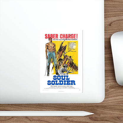 SOUL SOLDIER 1970 Movie Poster STICKER Vinyl Die-Cut Decal-The Sticker Space