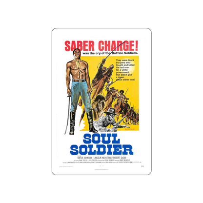 SOUL SOLDIER 1970 Movie Poster STICKER Vinyl Die-Cut Decal-White-The Sticker Space