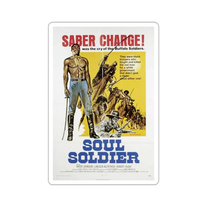 Soul Soldier aka Red White and Black 1970 Movie Poster STICKER Vinyl Die-Cut Decal 6 Inch - The Sticker Space