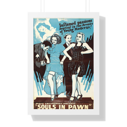 SOULS IN PAWN 1940 - Framed Movie Poster-16″ x 24″-The Sticker Space