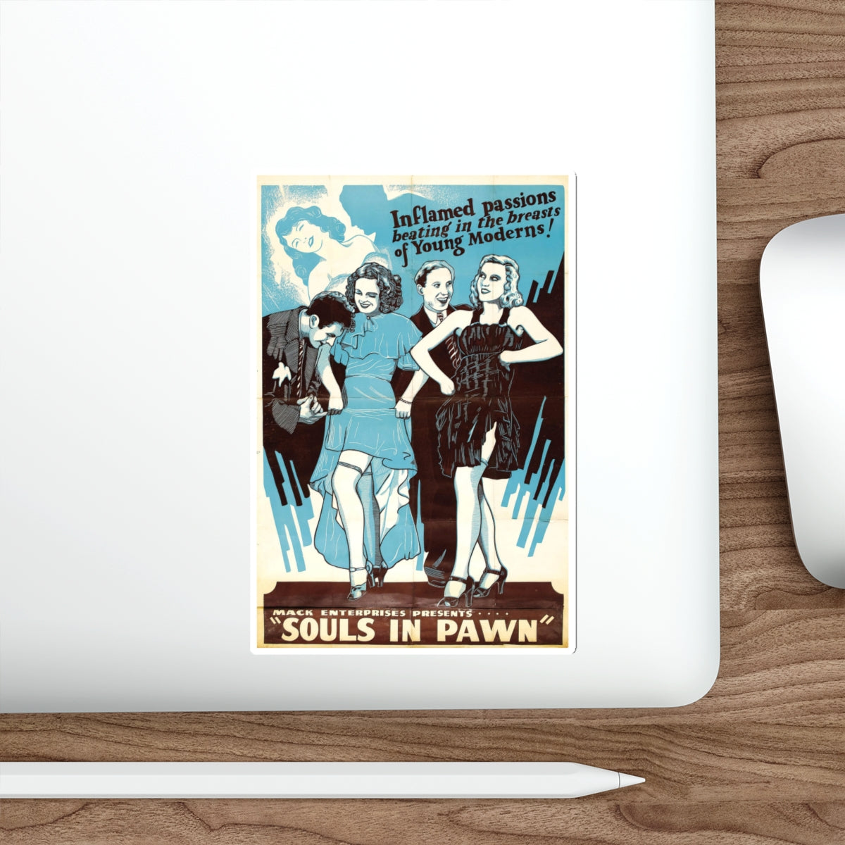 SOULS IN PAWN 1940 Movie Poster STICKER Vinyl Die-Cut Decal-The Sticker Space