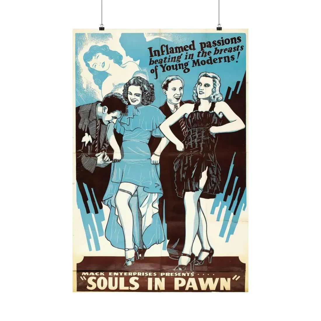 SOULS IN PAWN 1940 - Paper Movie Poster 24″ x 36″ Matte - The Sticker Space