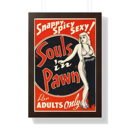 SOULS IN PAWN (2) 1940 - Framed Movie Poster 16″ x 24″ Walnut - The Sticker Space
