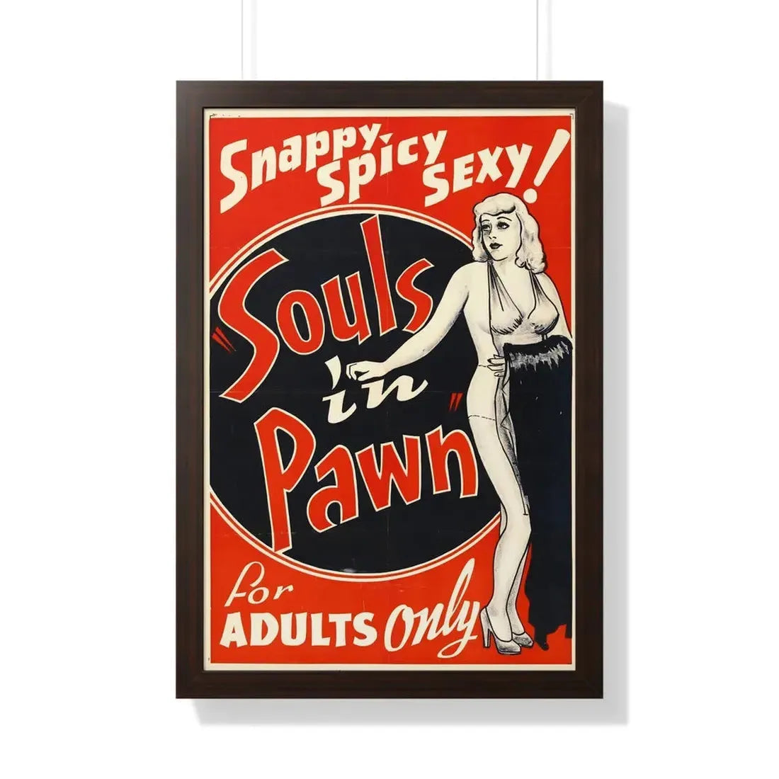 SOULS IN PAWN (2) 1940 - Framed Movie Poster 20" x 30" Walnut - The Sticker Space