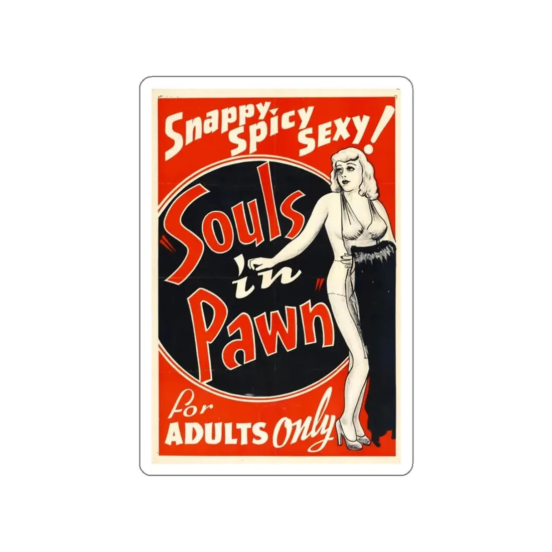 SOULS IN PAWN (2) 1940 Movie Poster STICKER Vinyl Die-Cut Decal 6 Inch - The Sticker Space