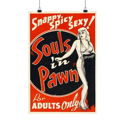 SOULS IN PAWN (2) 1940 - Paper Movie Poster 12″ x 18″ Matte - The Sticker Space