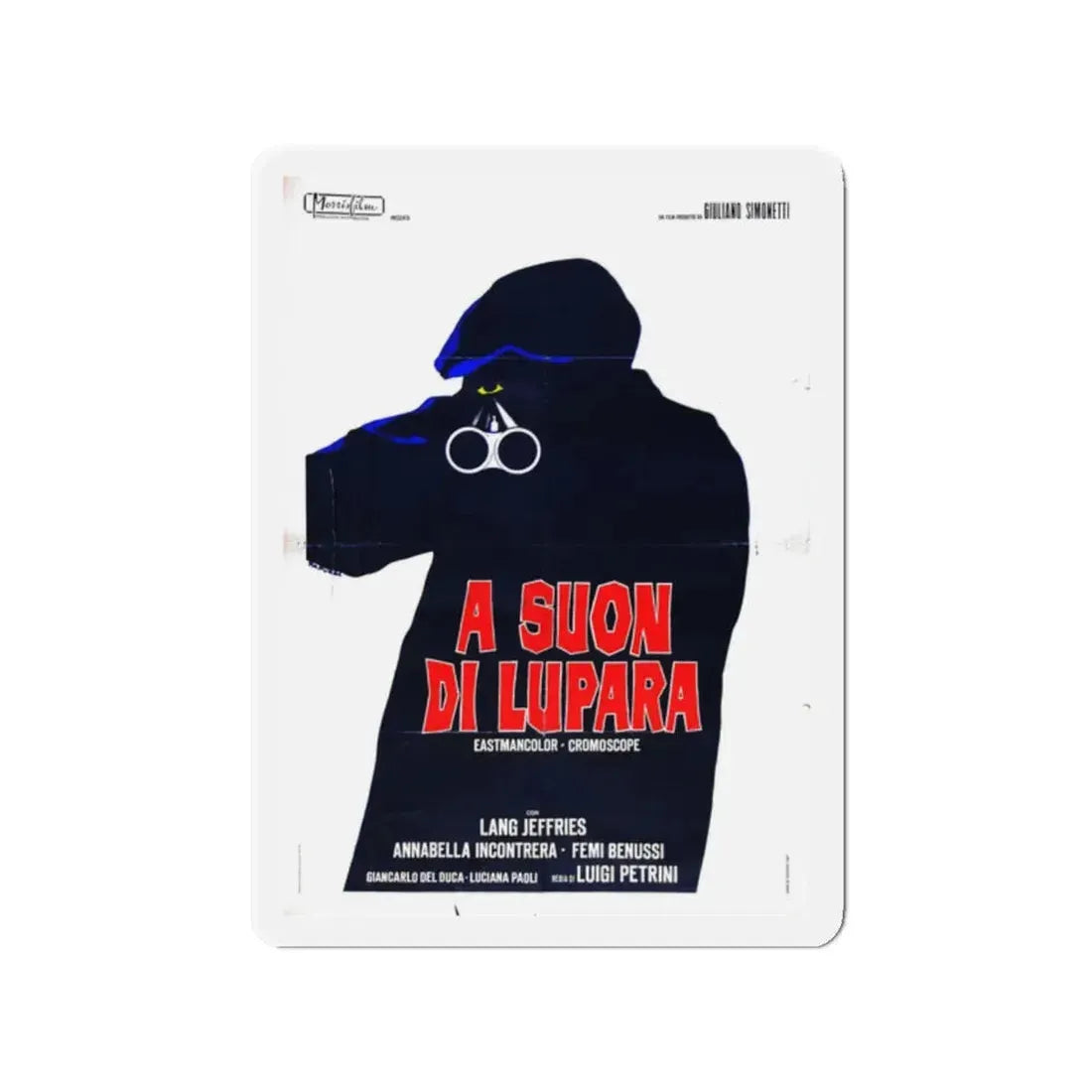 SOUND OF A SHOTGUN (A suon di lupara) 1968 Movie Poster - Refrigerator Magnet 2 Inch Die-Cut - The Sticker Space