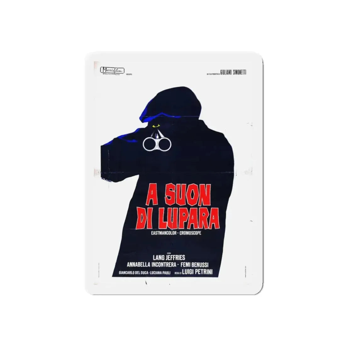 SOUND OF A SHOTGUN (A suon di lupara) 1968 Movie Poster - Refrigerator Magnet 3 Inch Die-Cut - The Sticker Space