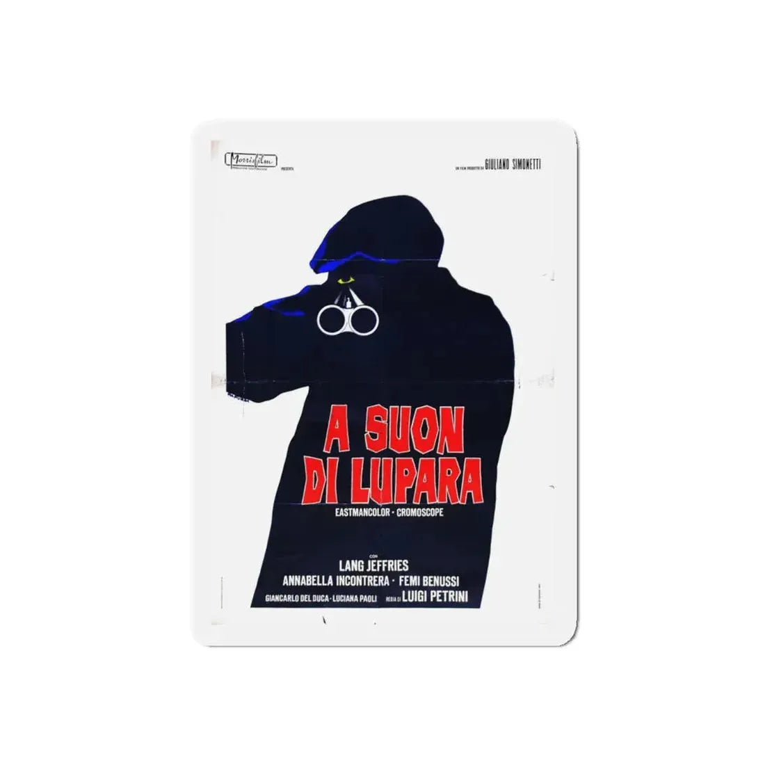 SOUND OF A SHOTGUN (A suon di lupara) 1968 Movie Poster - Refrigerator Magnet 4 Inch Die-Cut - The Sticker Space