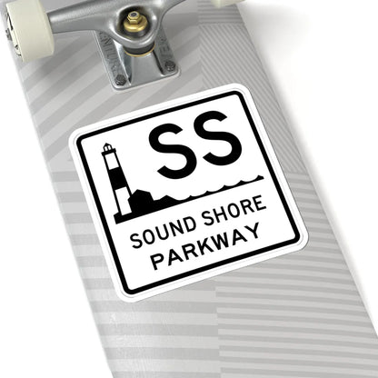 Sound Shore Pkwy Shield (New York) (Road Sign) STICKER Vinyl Kiss-Cut Decal - The Sticker Space
