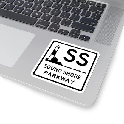 Sound Shore Pkwy Shield (New York) (Road Sign) STICKER Vinyl Kiss-Cut Decal - The Sticker Space