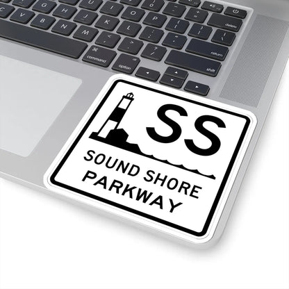 Sound Shore Pkwy Shield (New York) (Road Sign) STICKER Vinyl Kiss-Cut Decal - The Sticker Space