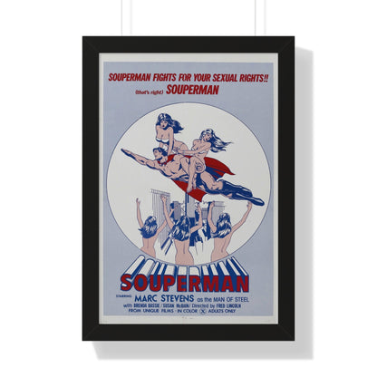 SOUPERMAN 1976 - Framed Movie Poster-16″ x 24″-The Sticker Space