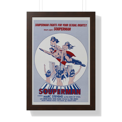 SOUPERMAN 1976 - Framed Movie Poster-16″ x 24″-The Sticker Space