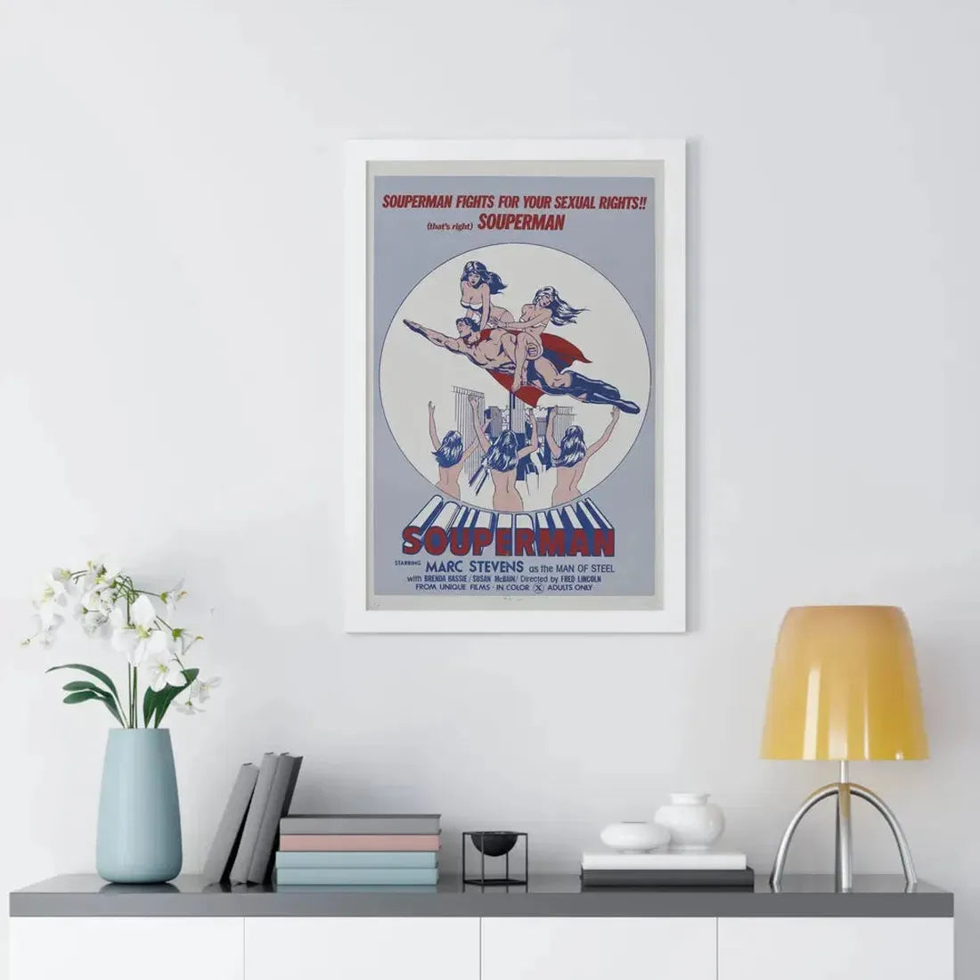 SOUPERMAN 1976 - Framed Movie Poster - The Sticker Space