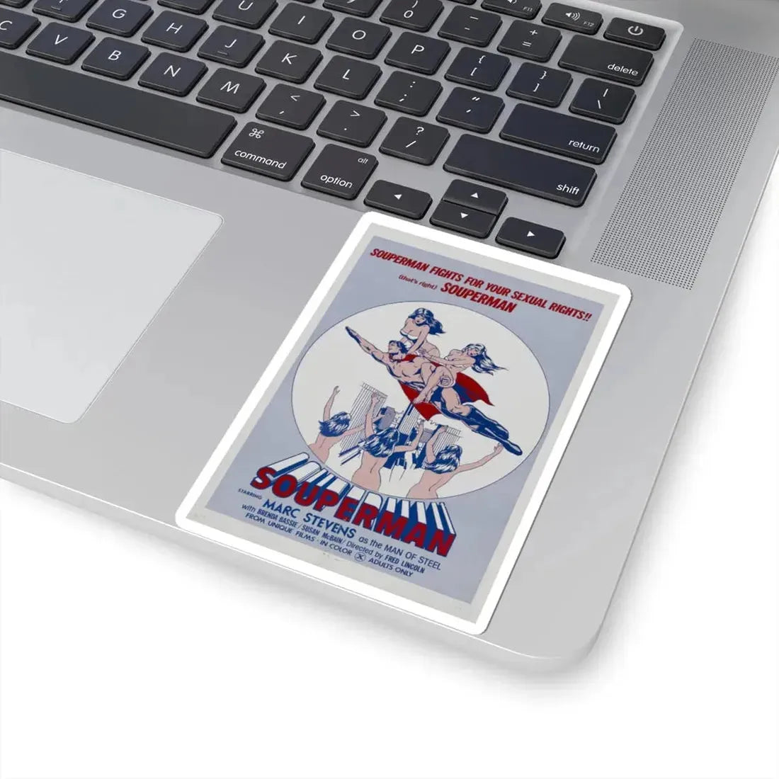 SOUPERMAN 1976 Movie Poster - STICKER Vinyl Kiss-Cut Decal - The Sticker Space