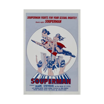 SOUPERMAN 1976 - Paper Movie Poster - The Sticker Space