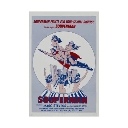 SOUPERMAN 1976 - Paper Movie Poster - The Sticker Space