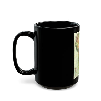 South America (1921) (Map) Black Coffee Mug-The Sticker Space