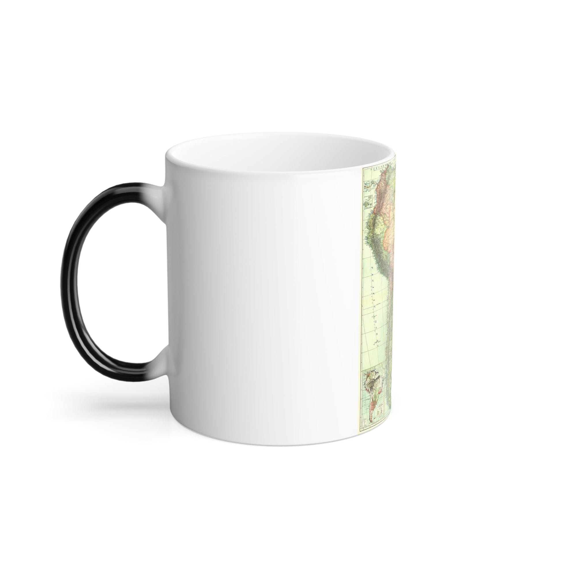 South America (1921) (Map) Color Changing Mug 11oz-11oz-The Sticker Space