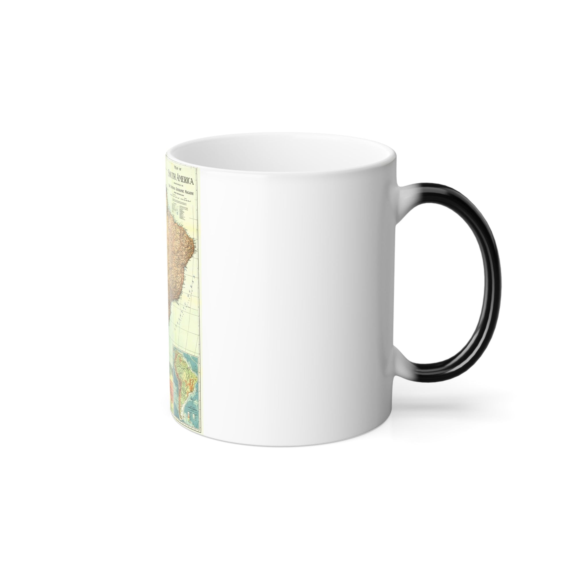 South America (1921) (Map) Color Changing Mug 11oz-11oz-The Sticker Space