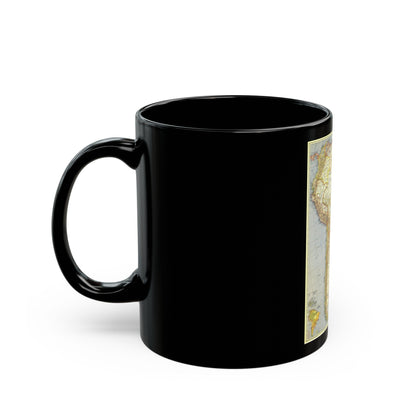 South America (1937) (Map) Black Coffee Mug-The Sticker Space