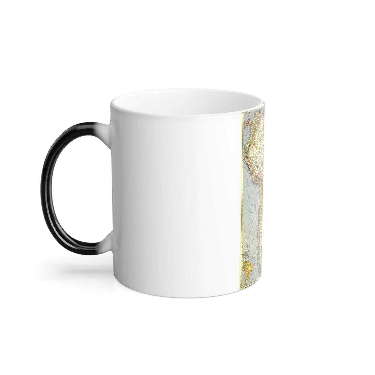 South America (1937) (Map) Color Changing Mug 11oz-11oz-The Sticker Space