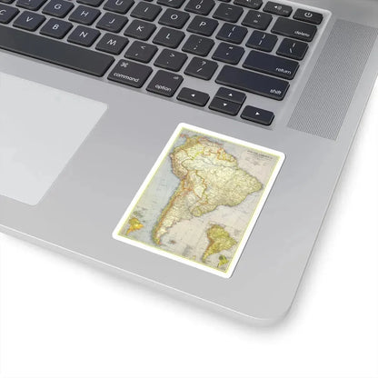 South America (1937) (Map) STICKER Vinyl Kiss-Cut Decal - The Sticker Space